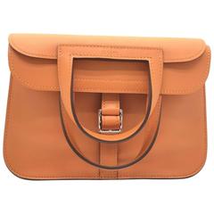 Hermes Mini Halzan Orange Swift Leather Satchel Bag