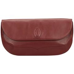 Cartier Red Leather Must de Cartier Clutch 11