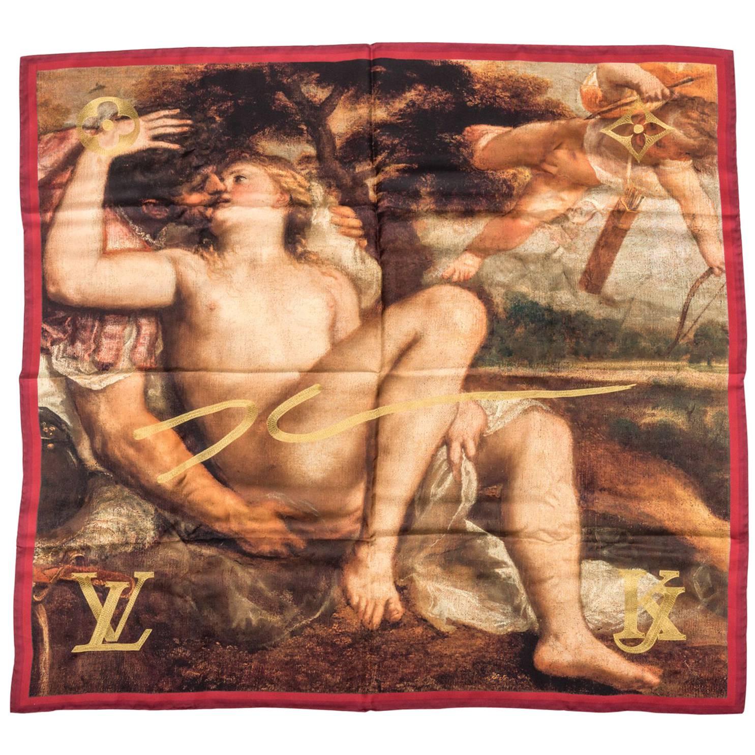 Louis Vuitton Masters Limited Edition Jeff Koons Titian Scarf