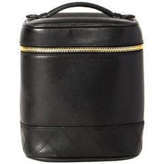 Chanel Black Lambskin Vanity Case 11
