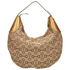 Gucci Brown Jacquard Shoulder Bag 4