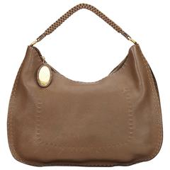 Fendi Brown Leather Selleria Shoulder Bag 12