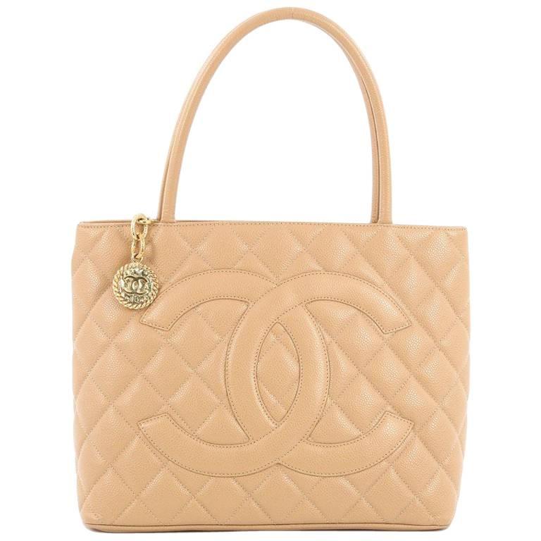 Chanel Medallion Tote Quilted Caviar