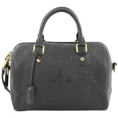 Louis Vuitton Speedy Bandouliere Bag Monogram Empreinte Leather 25