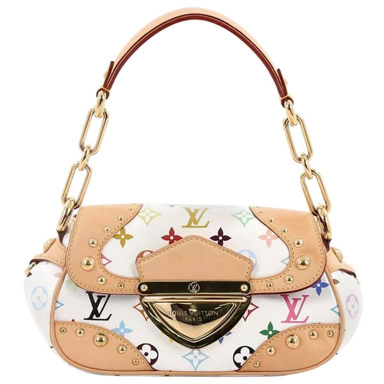 Louis Vuitton Marilyn Black Multicolor Monogram Canvas Hand Bag at 1stDibs