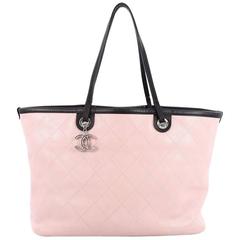 Chanel Fever Tote Quilted Caviar Large