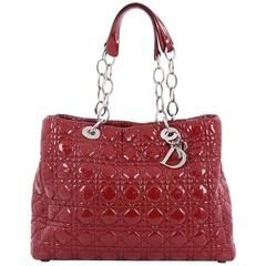 Christian Dior Soft Chain Tote Cannage Quilt Patent Large 11