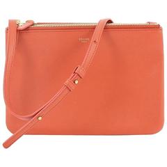 Celine Trio Crossbody Bag Leather Small