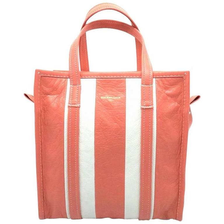 Balenciaga Bazar Shopper White and Coral Lambskin Leather Tote Bag For Sale  at 1stDibs | balenciaga bazar bag, balenciaga bazar tote, balenciaga bazar  shopper sale