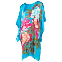 Gorgeous Hand Painted Silk Tunic Dress