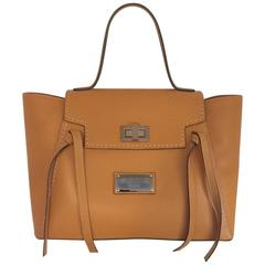 Valentino by Mario Valentino Camilla Leather Satchel in Cinnamon 