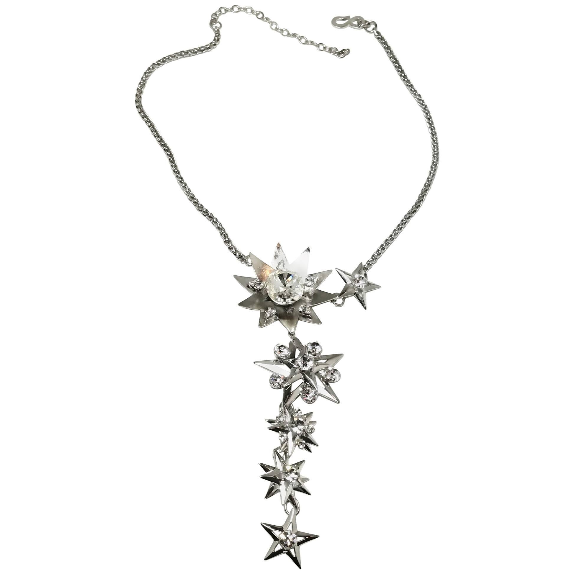 One-of-a-Kind Robert Sorrell Stars & Crystal Drop Necklace