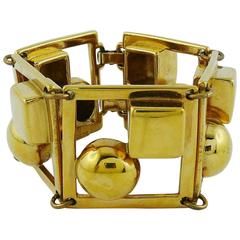Paco Rabanne Vintage Space Age Cuff Bracelet 10