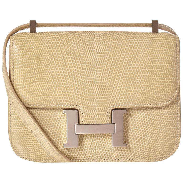 Hermès Lizard Constance Micro Bag Blanc Casse At 1stdibs Hermès Lizard Constance Micro Bag Blanc Casse For