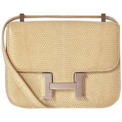 Hermès Lizard Constance Micro Bag Blanc Casse 6