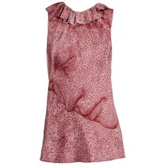 Jean Paul Gaultier Burgundy + Pink Constellation "Face" Tank Top Shirt 2