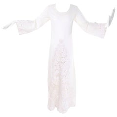 Shangri La Hotel Singapore Vintage Dress or Wedding Gown With Guipure Lace