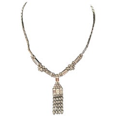 Christian Dior Vintage Rhinestone Necklace, 1970s