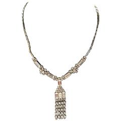 Christian Dior Rhinestone Necklace - 1970's 4