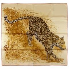 Hermès Made In France Panthera Pardus Panther Silk Twill Scarf 90cm / BRAND NEW