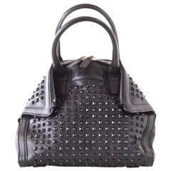 Alexander McQueen Bag Black on Black De Manta Tote Shoulder Strap