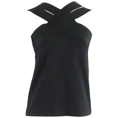 Oscar de la Renta Black Knit Top - L - NWT 6
