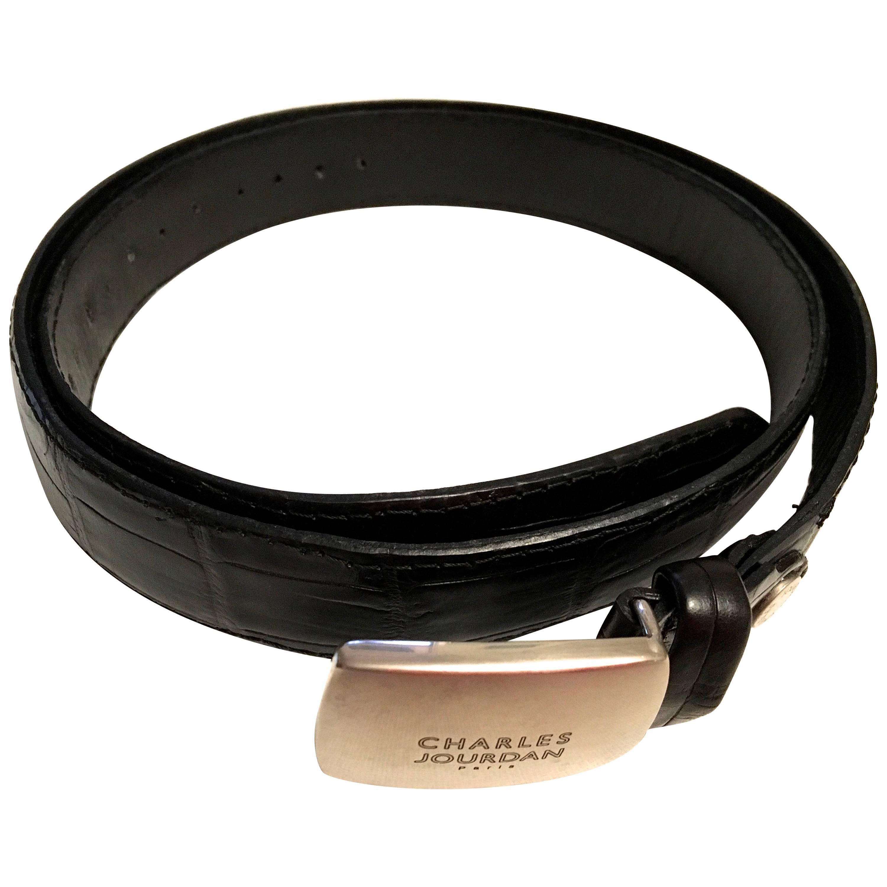 Charles Jourdan Belt - Crocodile For Sale