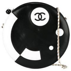 Collector Chanel Round Lambskin Shoulder Bag 8