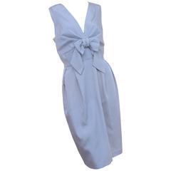 Love Moschino Satin Polka Dot Wiggle Dress with Bow US 6 7