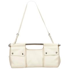 Prada White Leather Handbag 12