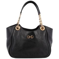Salvatore Ferragamo Betulla Chain Tote Leather Small