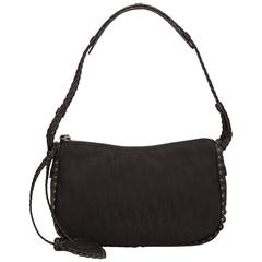 Dior Black Diorissimo Jacquard Shoulder Bag 12