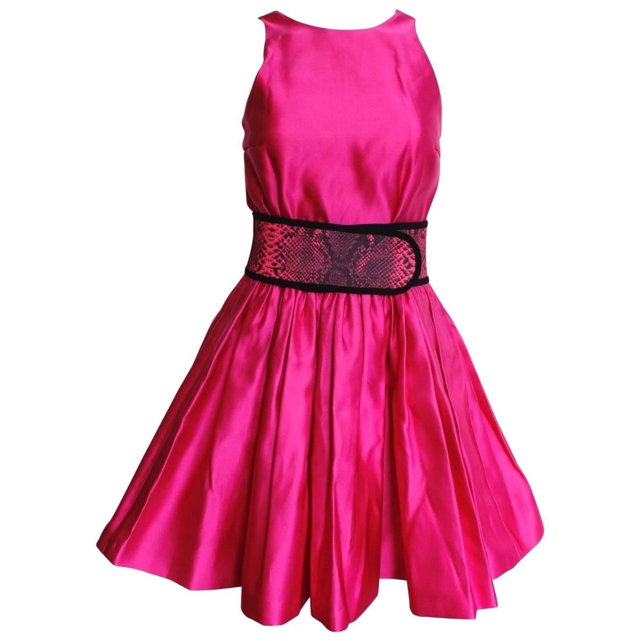 £2895 CHRISTOPHER KANE Sleeveless Pink Pleated Dress uk 8   For Sale