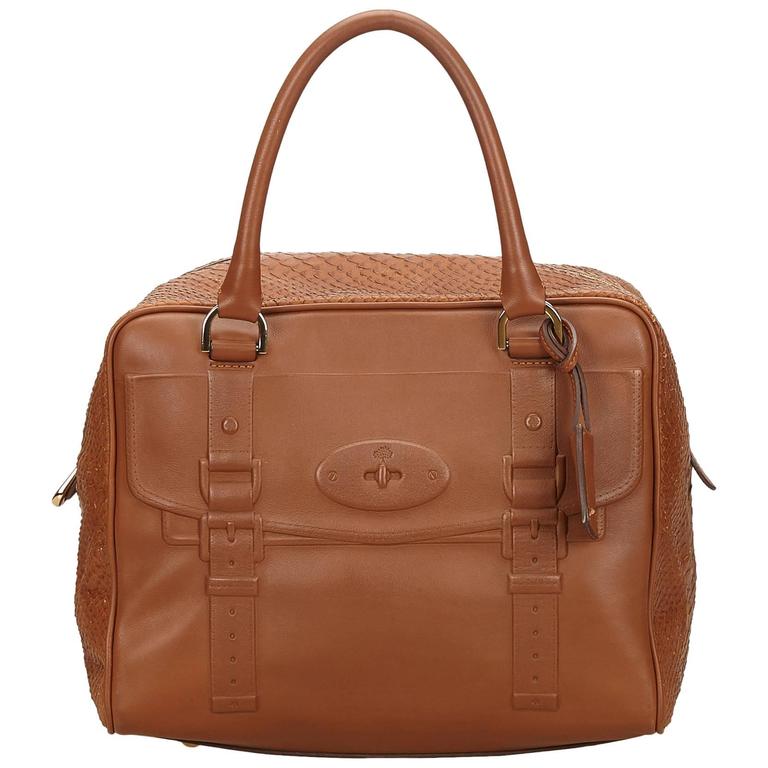 Mulberry Brown Leather Handbag For Sale at 1stdibs
