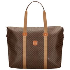 Celine Brown Macadam PVC Duffel Bag 9