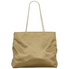 Prada Gold Satin Chain Tote 10