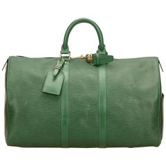 Louis Vuitton Green Epi Keepall 45 7