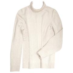 Hermès Ecru Cashmere Sweater 9