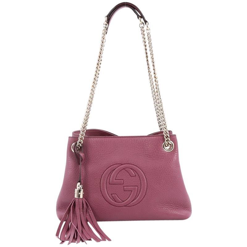 Gucci Soho Shoulder Bag Chain Strap Leather Mini