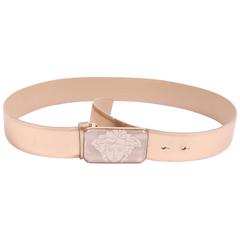 Versace Leather Belt - gold 8