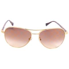 Louis Vuitton Conspiration Pilote Sunglasses - gold/brown