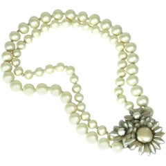 Retro Miriam Haskell Freshwater Pearl Necklace