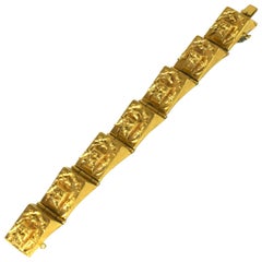 French 1930s Retro Link Bracelet