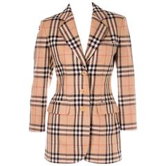 Vintage Moschino Couture Nova Check Blazer Jacket