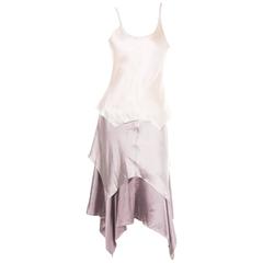 Yves Saint Laurent Rive Gauche Tom Ford Silk Layered Slip Dress