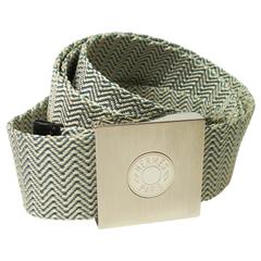 Hermes 'Clous De Selle' silk starp Belt Vintage / RARE 11