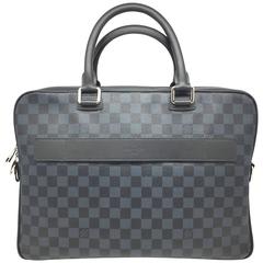 Louis Vuitton Black/ Blue Damier Graphite Business Briefcase