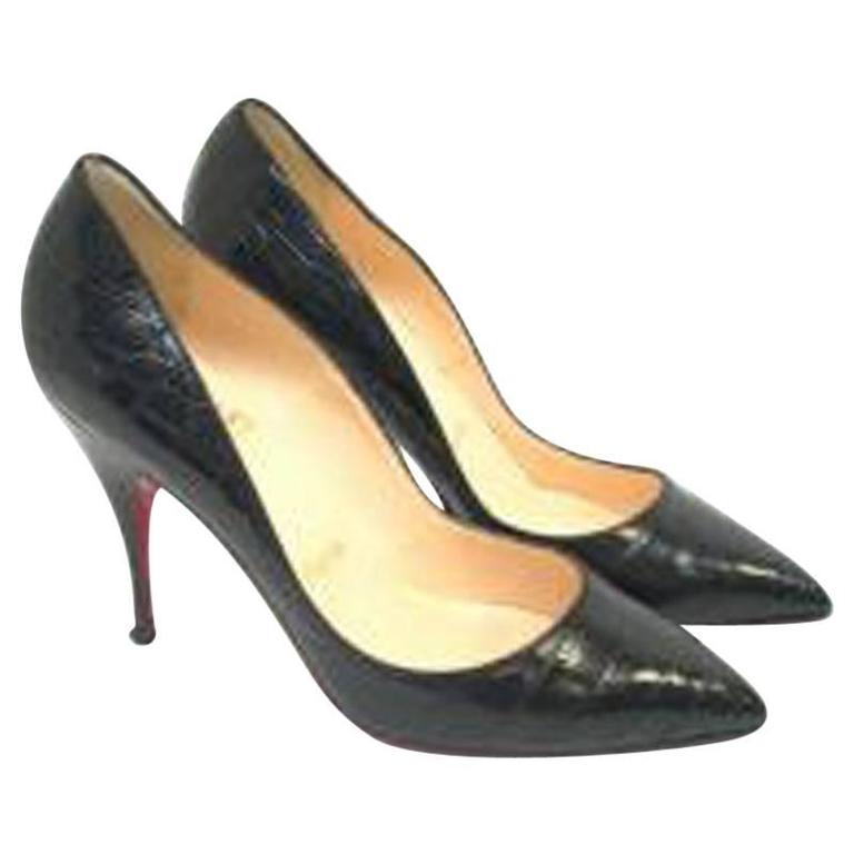 louboutin black crocodile louboutin black crocodile