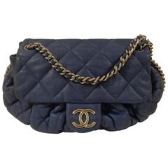 Chanel Blu Silver Tone hardware Shoulder Bag 2