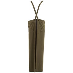 Maison Martin Margiela Autumn-Winter 1999 khaki green long apron